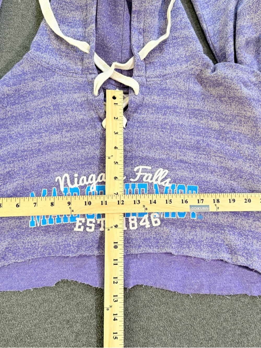 Niagara Falls Maid of the Mist hooded sweater travel cropped women XLarge - Picture 5 of 10
